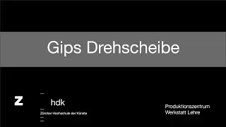 Gips drehen an der Drehscheibe