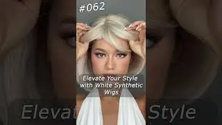 Beyond Blonde: Elevate Your Style with White Synthetic Wigs! Explore Short Bob Elegance for Women
