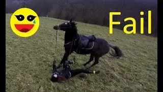 //Horse FAIL// Hanča spadla z koně !!!???