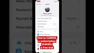 Как ОТМЕНИТЬ ПОДПИСКУ на бесплатную пробную версию на iPhone/iPad