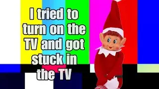 Elf stuck in TV