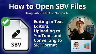 How to Open SBV Files (YouTube Subtitle)