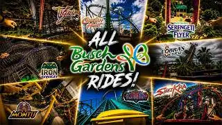ALL BUSCH GARDENS ROLLERCOASTER ON RIDE POV's  |  ROLLERCOASTER CITY !!  |  BUSCH GARDENS TAMPA