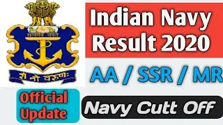 Indain Navy SSR Result 2020 // Navy AA SSR MR Result // Indian Navy SSR Cutt Off // Navy Result 2020