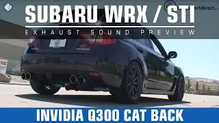 Invidia Q300 08-14 Subaru WRX STi Cat Back Exhaust Sound Clip