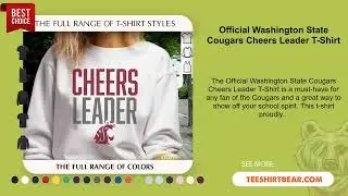 Official Washington State Cougars Cheers Leader T-Shirt