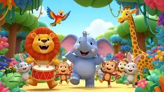 Lion&rsquo;s Jungle Drum Beat Song for Kids | Animal Rhythm Song, Baby Songs & Kids Music 🦁🥁🎶