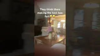 They think they made the best box fort😂😂😂🤦&zwj;♂️￼