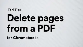 HOW TO | easily delete PDF pages with Google Chrome!