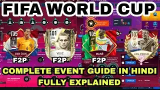 FULL EVENT GUIDE || FIFA WORLD CUP || EXPLANATION IN HINDI || GUARANTEE POINT ??? || FIFA MOBILE 22