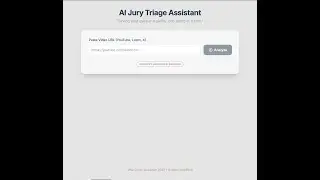 AI Jury Triage Assistant