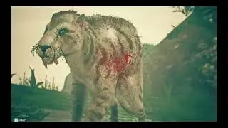 Made a Machairodus Attack the  Miocene African Otter in Ancestors