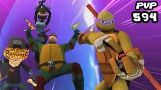 TMNT Legends PVP 594 (Donatello, Karai, Mondo Gecko, Pulverizer)