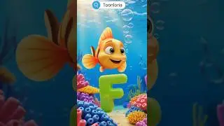 F for Fish 🐟 | ABC Learning for Kids | Alphabet Phonics Song by ToonLoria#3danimation