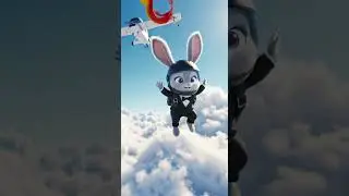 Baby Bunny loves to Skydive