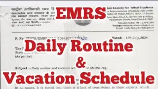 EMRS Daily Routine and Vacation Schedule। Official Letter out 🔥🔥।Total 60 days vacation in a year🔥