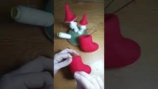 Santa's boots. Christmas decoration. Shabalin design