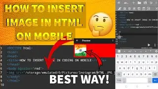 HOW TO INSERT IMAGE IN HTML ON MOBILE | DIGITAL CODING