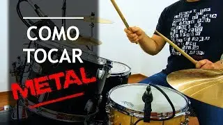 Cómo TOCAR METAL en BATERIA con un solo pedal - Clases de batería