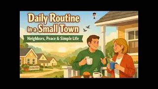 Talk About Your Daily Routine in a Small Town | A1 English | Easy Conversation | Listening Practice