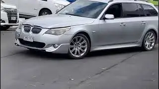Test Run: Electric BMW 5 series with Lexus transmission & Prius inverter