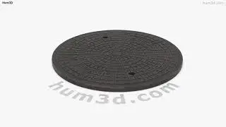 Sewer Hatch LA Style 3D model by 3DModels.org