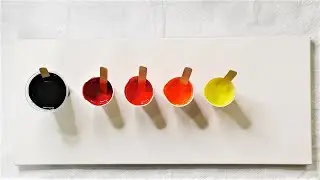 Acrylic Pouring Dutch Pour Technique with Airbrush Pistol | Fluid Art | Acrylic Pour