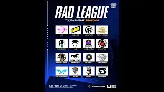 RAD LEAGUE TOURNAMENT S1 | PUBG MOBILE | KALAMBOOR & RONIN