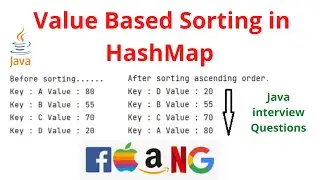 Value based sorting in HashMap in Java.
