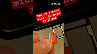 How to insert micro SD card into a phone #shorts