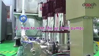 How to vent the air from Vertical Booster Pump System