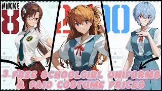 3 Free School Girl Uniforms「GODDESS OF VICTORY NIKKE」&times;「EVANGELION」 Pricing For Paid Costumes