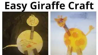 Easy Giraffe Craft for kids. I love how this turned out.