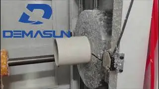 automatic online pvc pipe threading machine with CNC control system on precision pipe threader