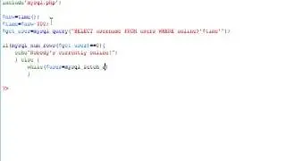 Users online script