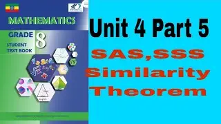 Grade 8 Mathematics 4#5 Similarity Test SAS,SSS
