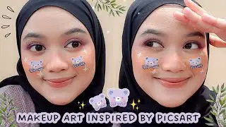 Tutorial Makeup Face Painting Gambar Teddy Bear Mudah Untuk Pemula | Aartimakeup - Raafi Suharti
