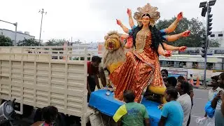 Hyderabad Durga Murti Aagman 2021 | Devi Aagman For Navratri | Durga Devi Aagman at Hyderabad