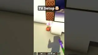 Minecraft Easy TV Setup🤯#minecraft #shorts
