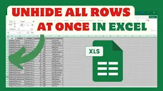 How To Unhide All Rows At Once In Excel