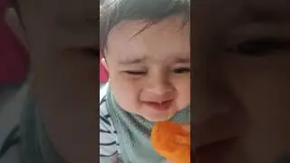 Shlok First time eating fruits!!