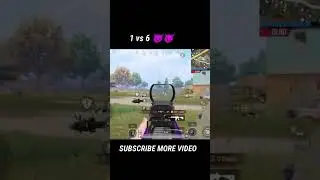 1 vs 6 in bgmi mylta #bgmi #pubg #shortfeed #shorts