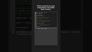 SCIPY interpolation with Radial Basis Function (rbf) in Python 🆒😱 