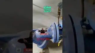 How installation ( AHU )Air handling unit, valve package assembly and chilled water pipe line