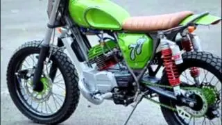 Modifikasi Motor Trail,Motorplus Modif trail''Yamaha Rx King Flat Tracker Modif Gaya Trail Terbaru''