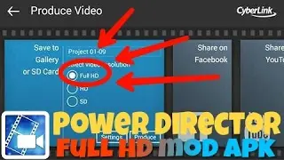 Cyberlink power director modded | produce video in 4k,1080p ,720p resolutions.