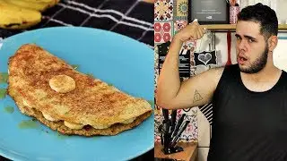 PANQUECA FIT DE BANANA COM AVEIA FÁCIL E RÁPIDA (apenas 4 ingredientes)