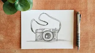 Step-by-Step Camera Drawing Tutorial | Easy Pencil Sketch for Beginners