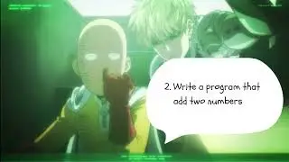 Writing a Program to Add Two Numbers