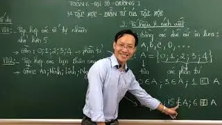 TOÁN LỚP 6 - BÀI 1 - TẬP HỢP - PHẦN TỬ CỦA TẬP HỢP - TIẾN SĨ TRẦN HOAN